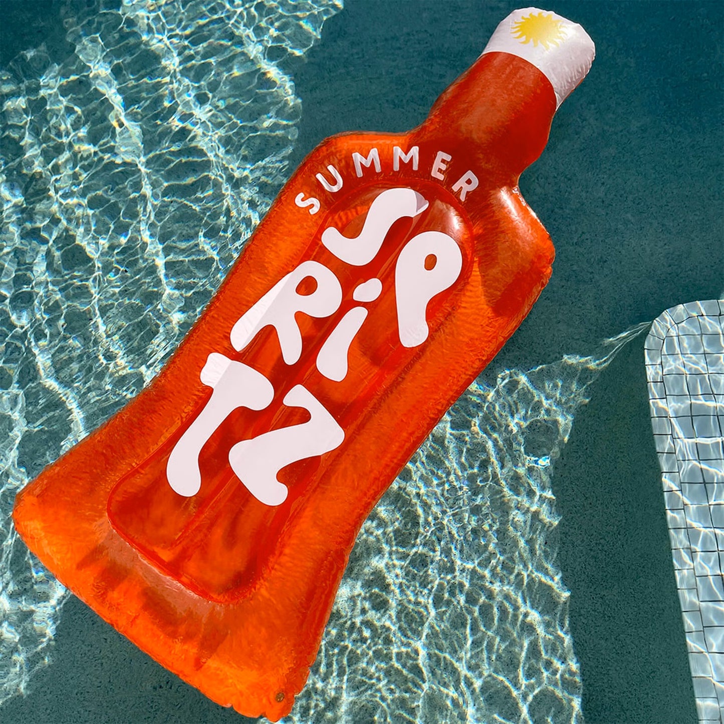 Sunnylife Inflatable Summer Spritz Luxe Lie-On Pool Float