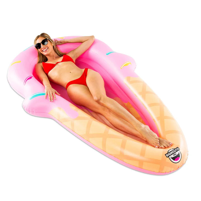 BigMouth Inflatable Ice Cream Mesh Hammock Float