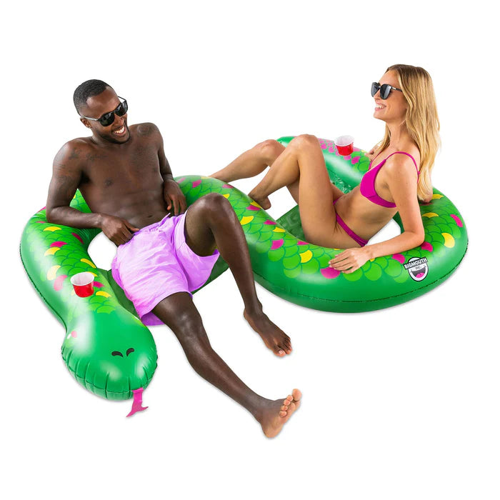BigMouth Double Snake Inflatable Pool Float
