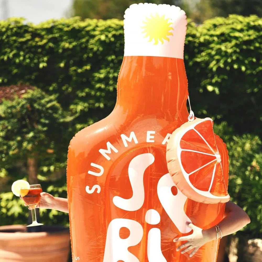 Sunnylife Inflatable Summer Spritz Luxe Lie-On Pool Float