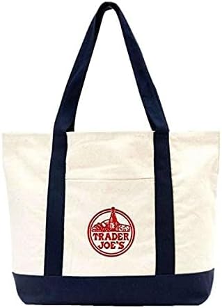 Trader Joe's Authentic Classic Blue Tote/Shopping Bag (2 Pack)