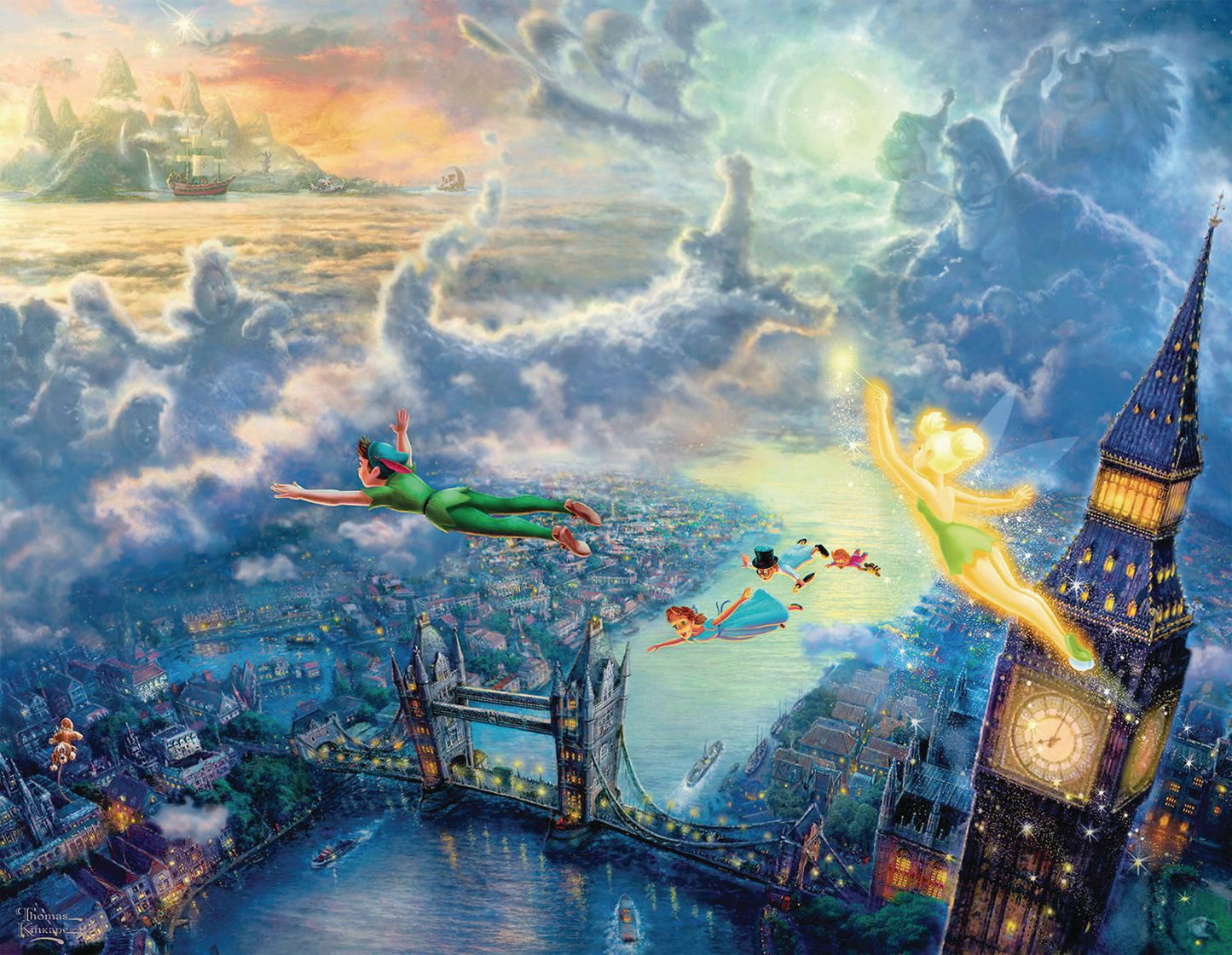 Thomas Kinkade - The Disney Collection Puzzles - 4in1 Multipack - Giftware Canada Collectibles and Decor