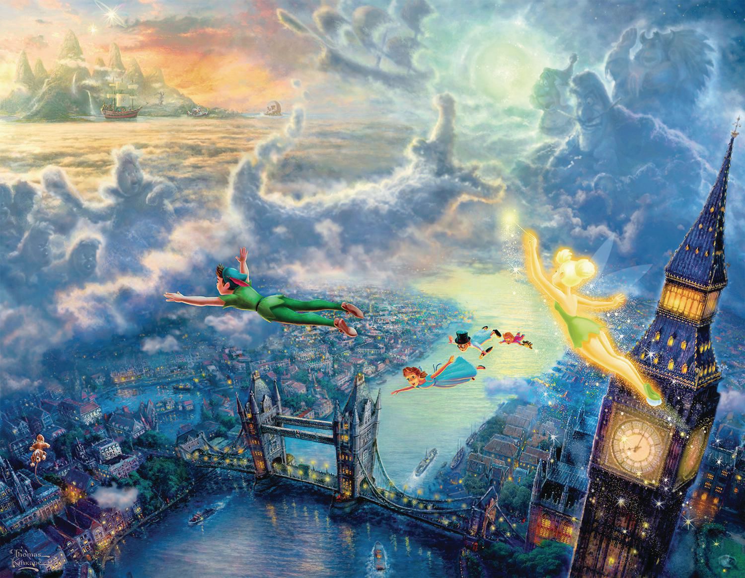Thomas Kinkade - The Disney Collection Puzzles - 4in1 Multipack - Giftware Canada Collectibles and Decor