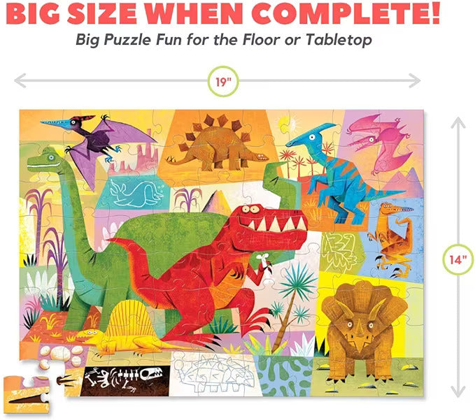 Crocodile Creek Dinosaurs 72pc Puzzle - Giftware Canada Collectibles and Decor