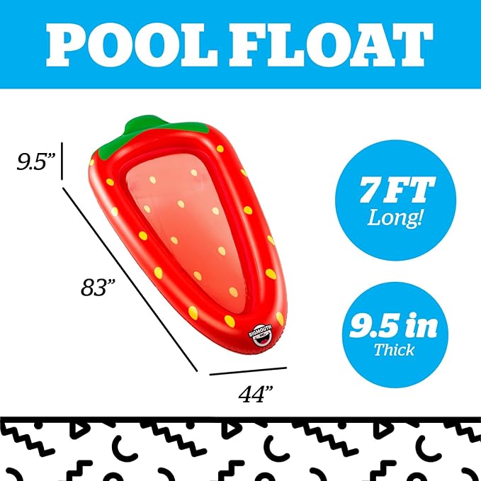BigMouth Strawberry Mesh Hammock Float