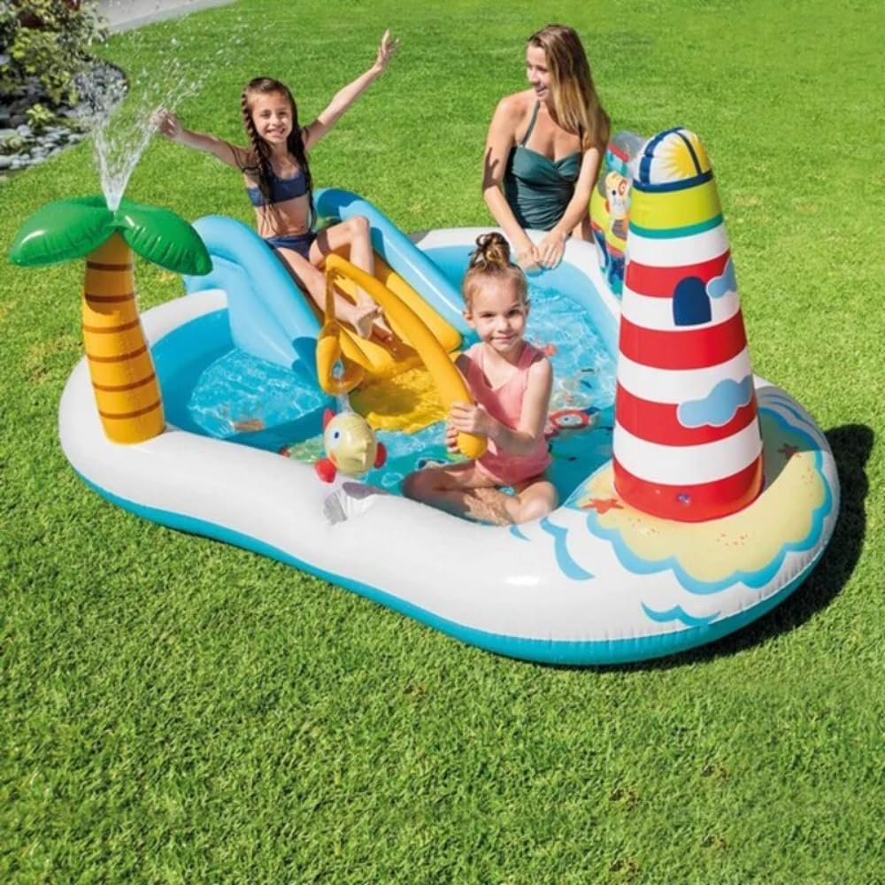 Intex Fishing Inflatable Play Center w/ Slide