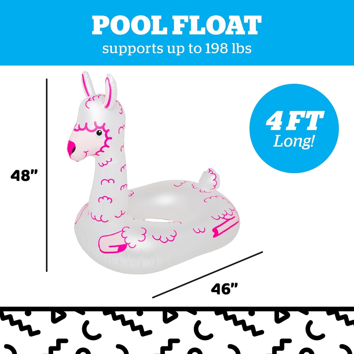 BigMouth Giant Inflatable Llama Pool Float
