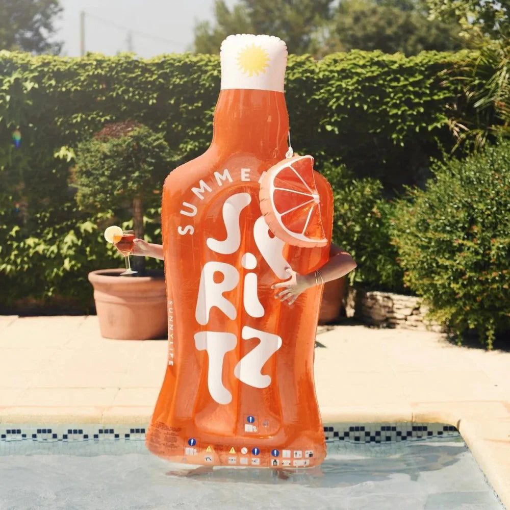 Sunnylife Inflatable Summer Spritz Luxe Lie-On Pool Float
