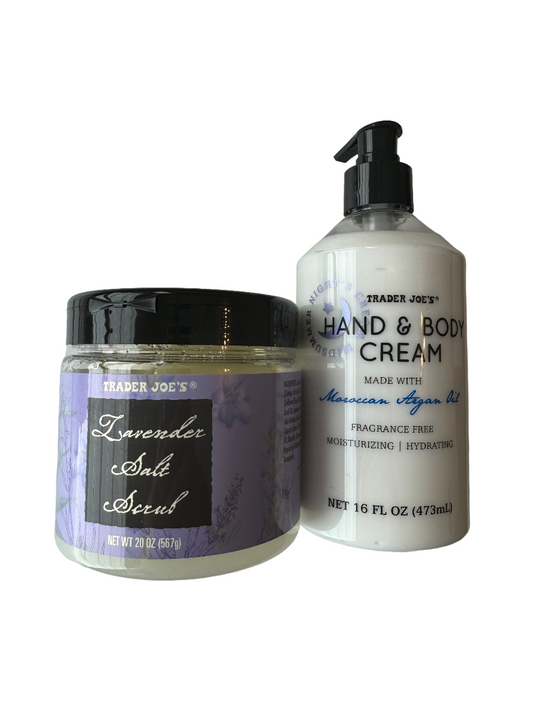 Trader Joe's Body Care Set (Salt Scrub and Hand & Body Cream)