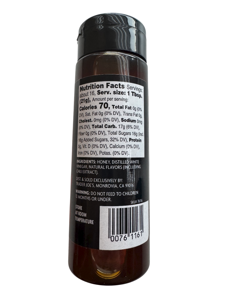 Trader Joe's Spicy Honey Sauce (340g Bottle)