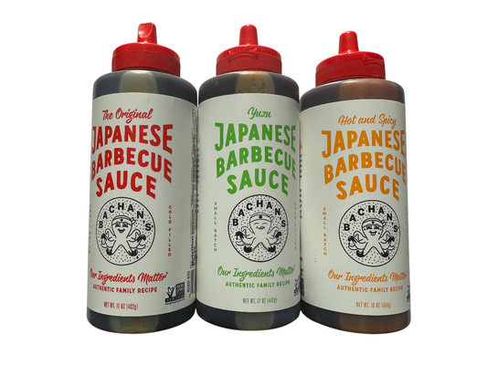 Bachan's Japanese Barbecue Sauce Combo (Original, Yuzu & Hot and Spicy)