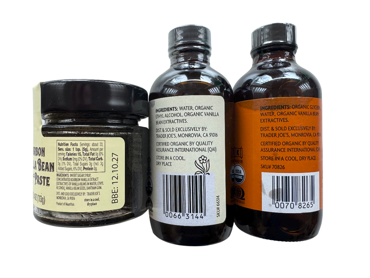Trader Joe's Vanilla Set