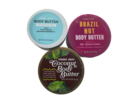 Trader Joe's Body Butter Set (Brazil Nut, Coconut and Fragrence Free)