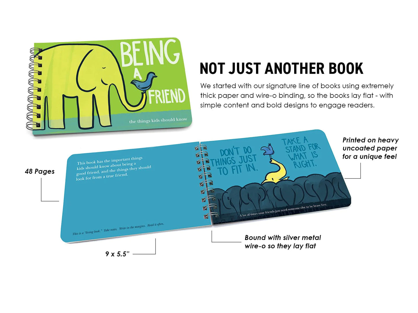 Papersalt - Being A Friend - A Book About Friendship for Kids - Giftware Canada Collectibles and Decor