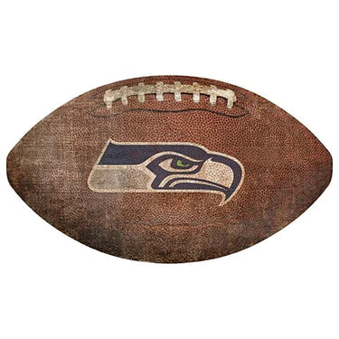 Seattle Seahawks 12" Football Shaped Sign - Giftware Canada Collectibles and Decor