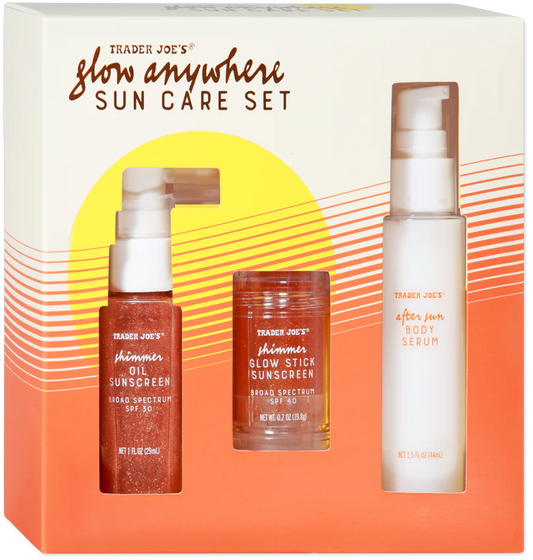 Trader Joe's Glow Anywhere Sun Care Set