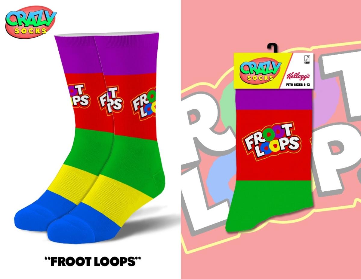 Crazy Socks - Kellogg's Breakfast Bundle (5 Pairs of Socks) - Giftware Canada Collectibles and Decor