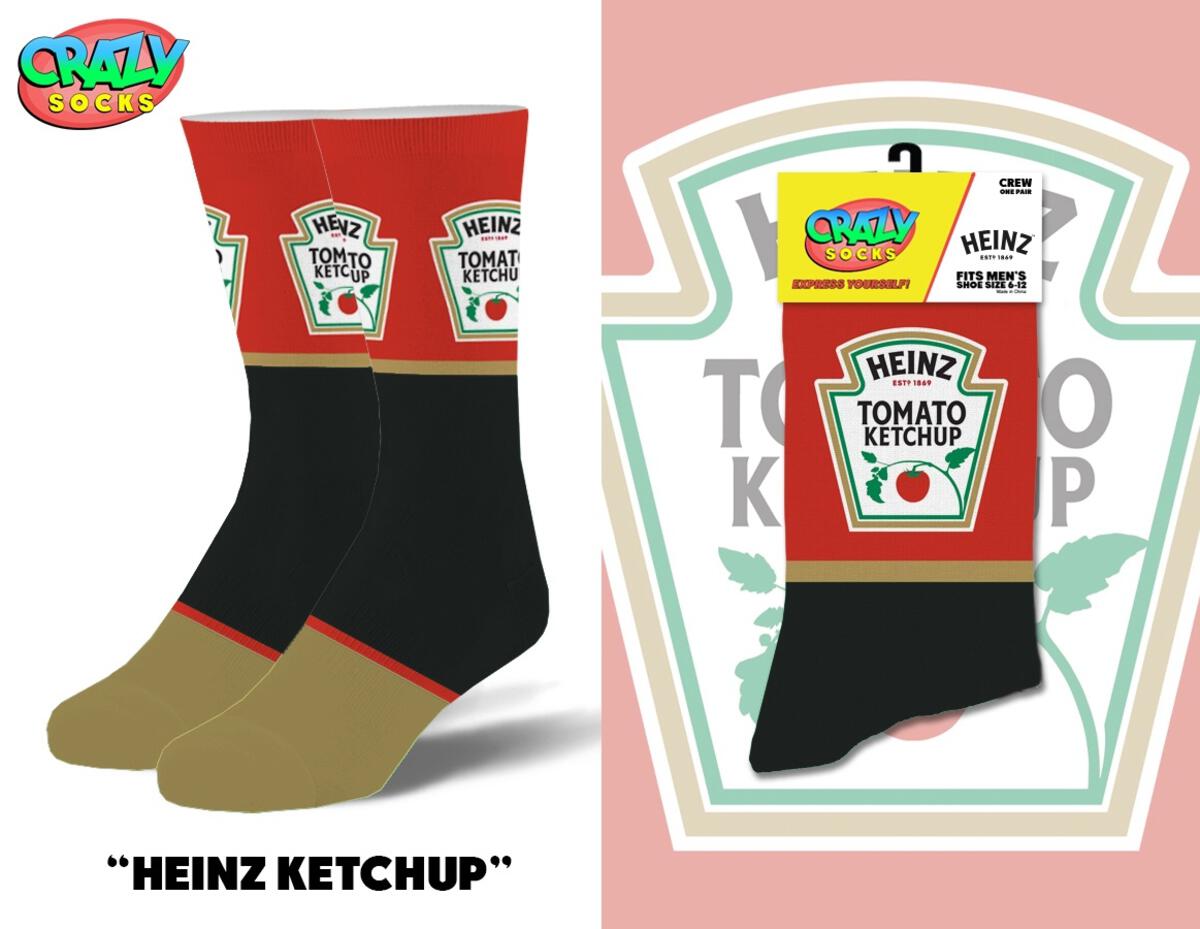 Crazy Socks - Condiment Bundle (3 Pairs of Socks) - Giftware Canada Collectibles and Decor