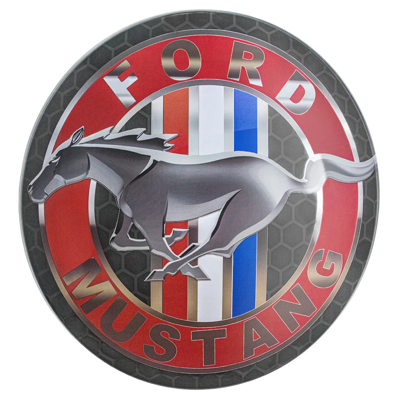 Ford Mustang Dome Metal Sign - Giftware Canada Collectibles and Decor