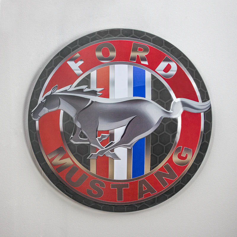 Ford Mustang Dome Metal Sign - Giftware Canada Collectibles and Decor