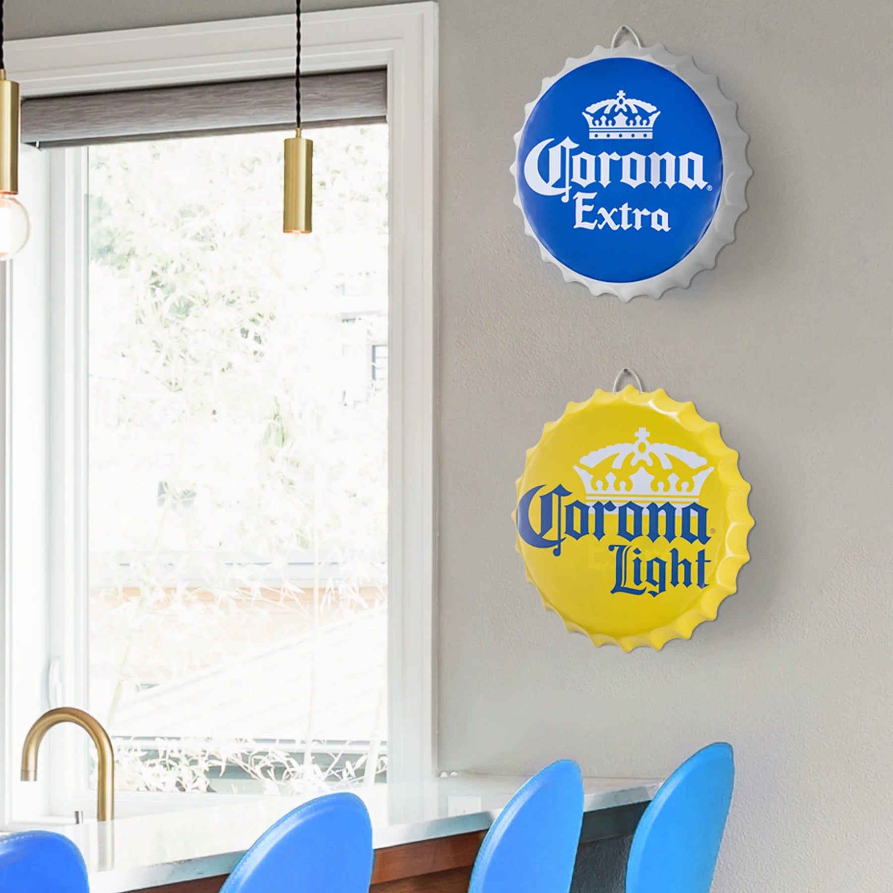 Corona Extra Bottle Cap Metal Sign - Giftware Canada Collectibles and Decor