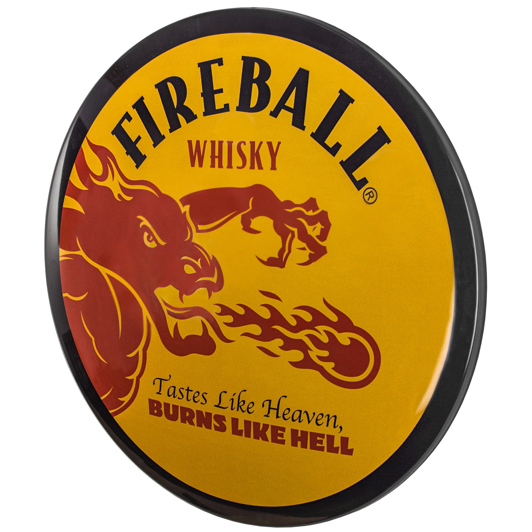 Fireball Whiskey Dome Metal Sign - Giftware Canada Collectibles and Decor