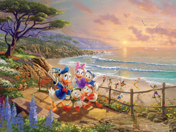 Thomas Kinkade - Disney's Donald and Daisy - A Duck Day Afternoon 750pc Puzzle - Giftware Canada Collectibles and Decor