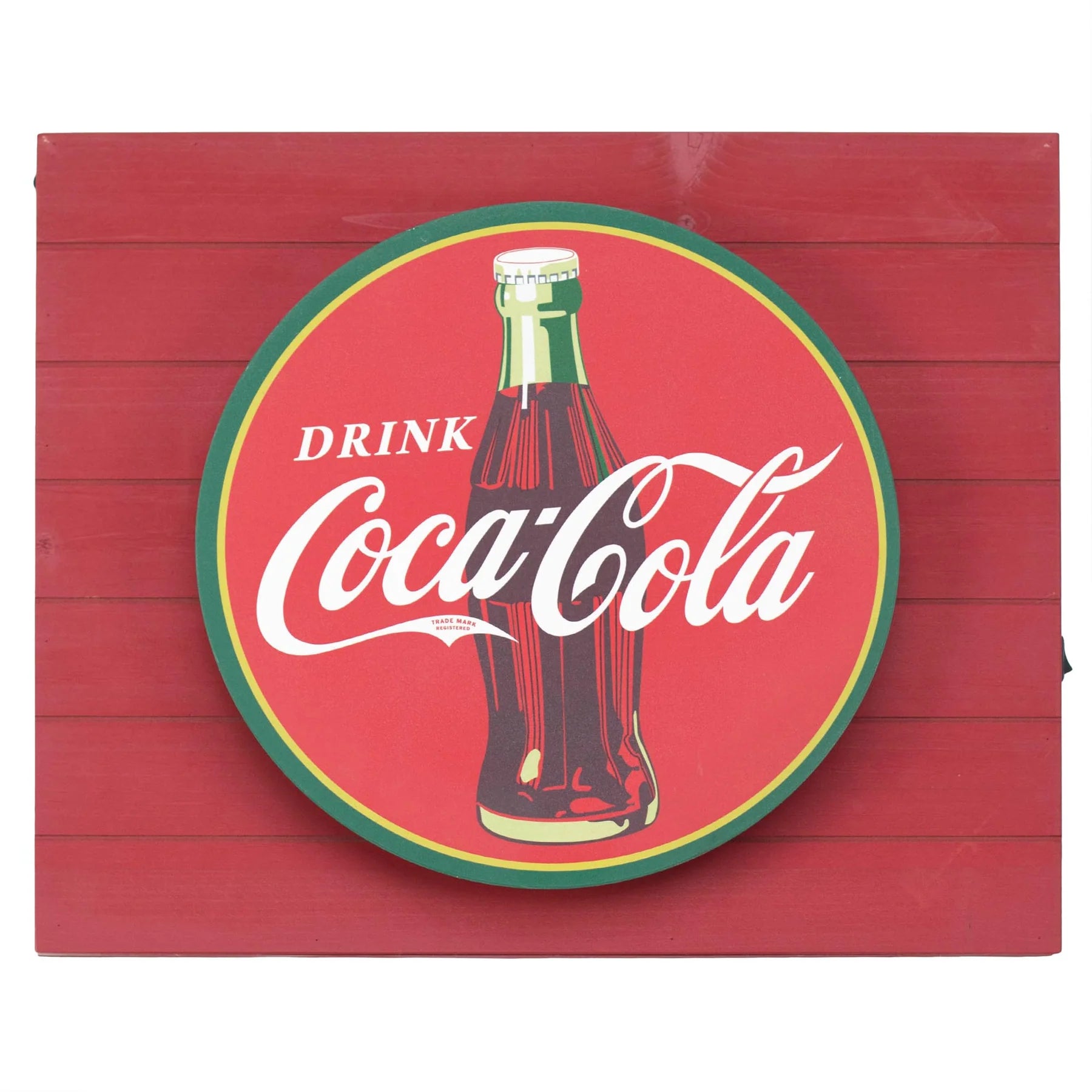 Vintage Coca Cola Metal Backlit LED Sign - Giftware Canada Collectibles and Decor