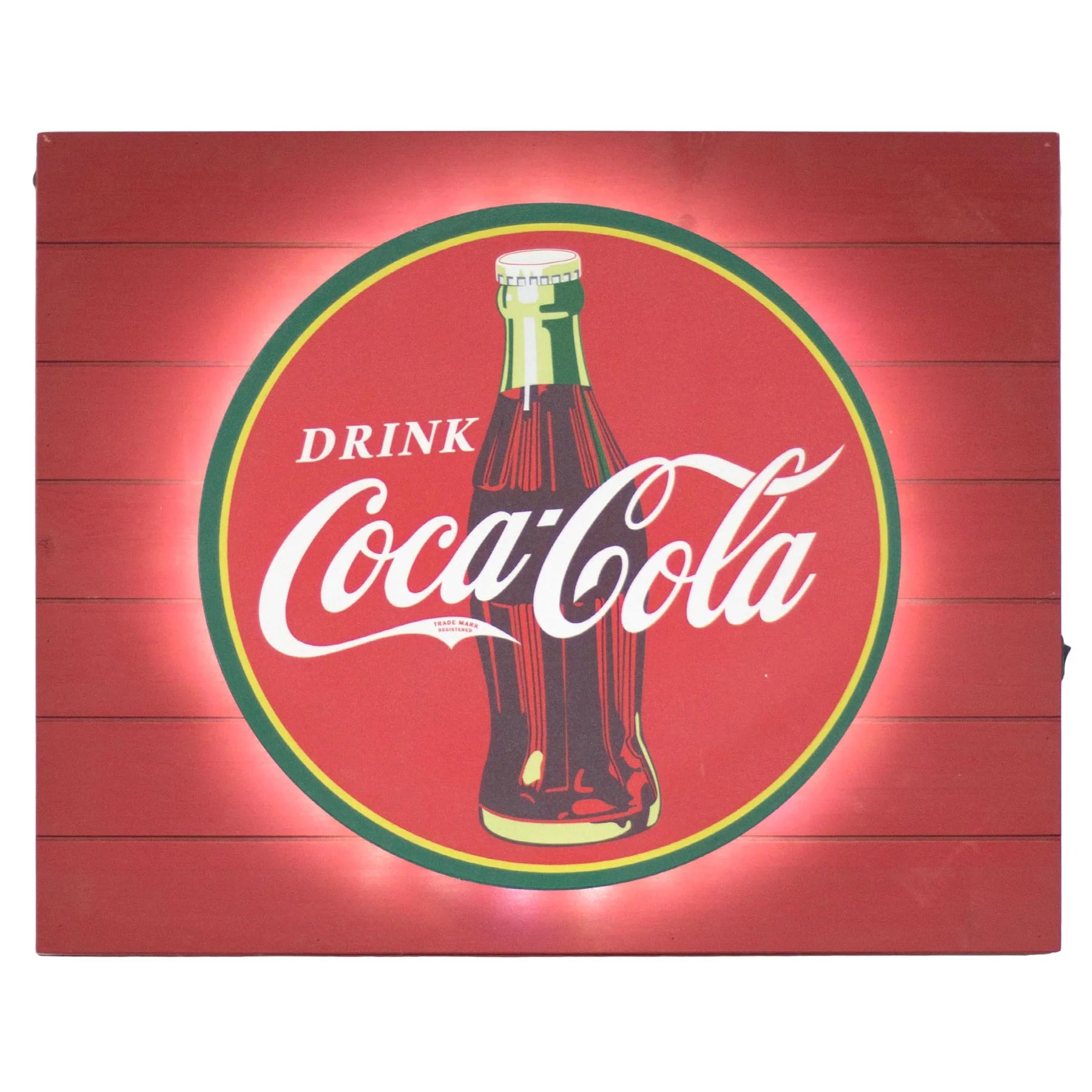 Vintage Coca Cola Metal Backlit LED Sign - Giftware Canada Collectibles and Decor