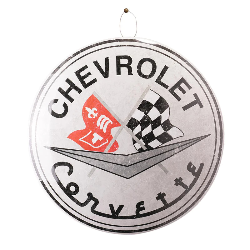 Chevrolet Corvette Dome Metal Sign - Giftware Canada Collectibles and Decor