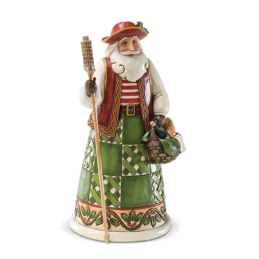 Jim Shore Heartwood Creek - Italian Santa Figurine