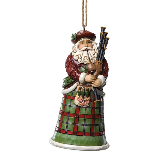 Jim Shore Heartwood Creek - Scottish Santa Ornament