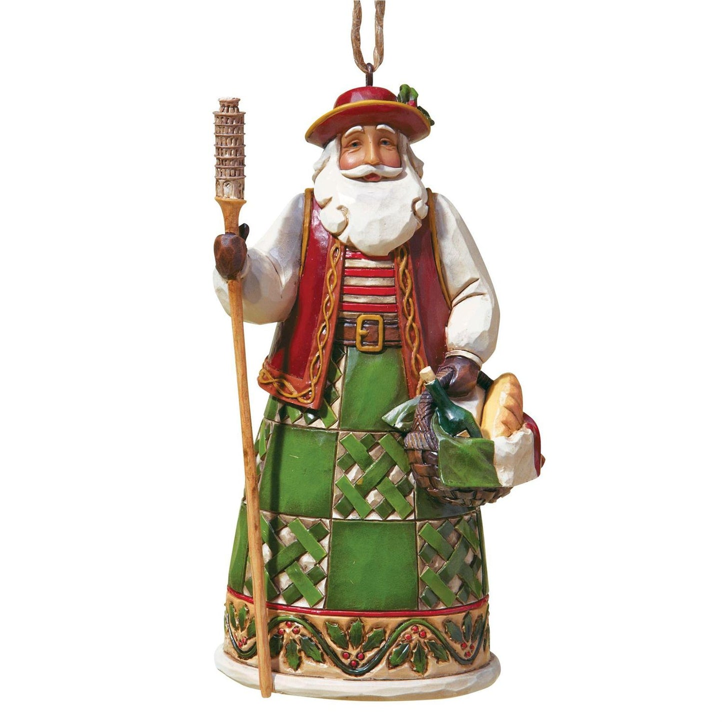 Jim Shore Heartwood Creek - Italian Santa Ornament