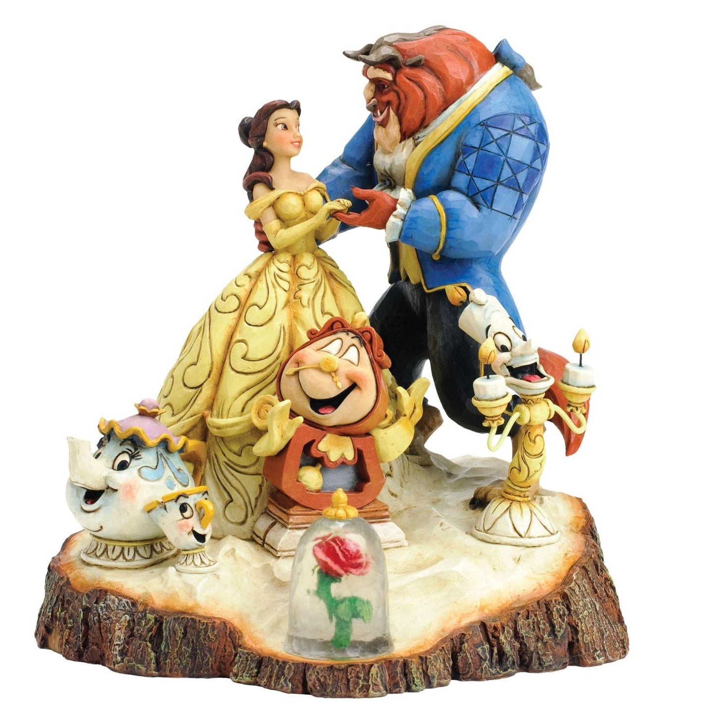 Disney Traditions by Jim Shore - Beauty and the Beast Carved by Heart