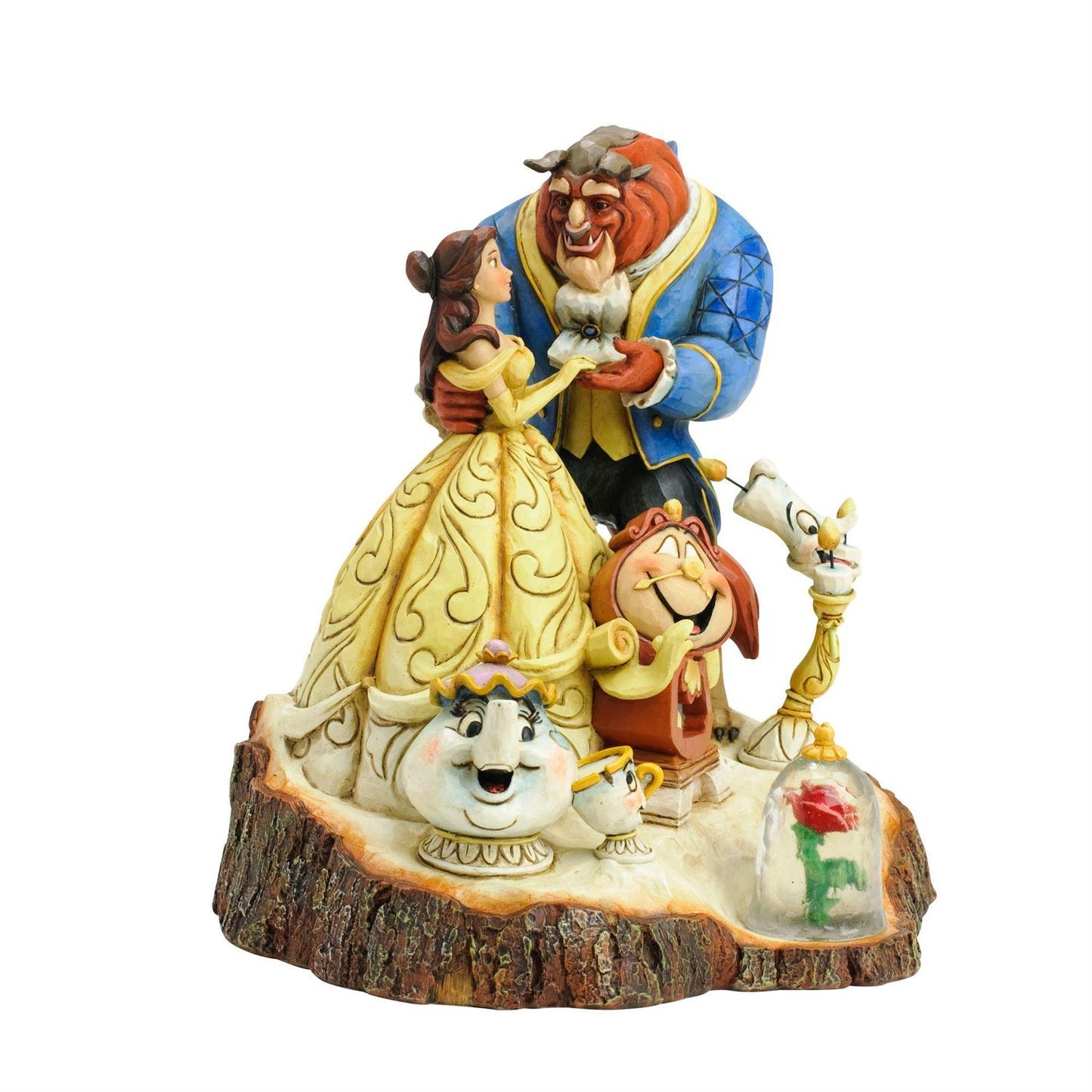 Disney Traditions by Jim Shore - Beauty and the Beast Carved by Heart