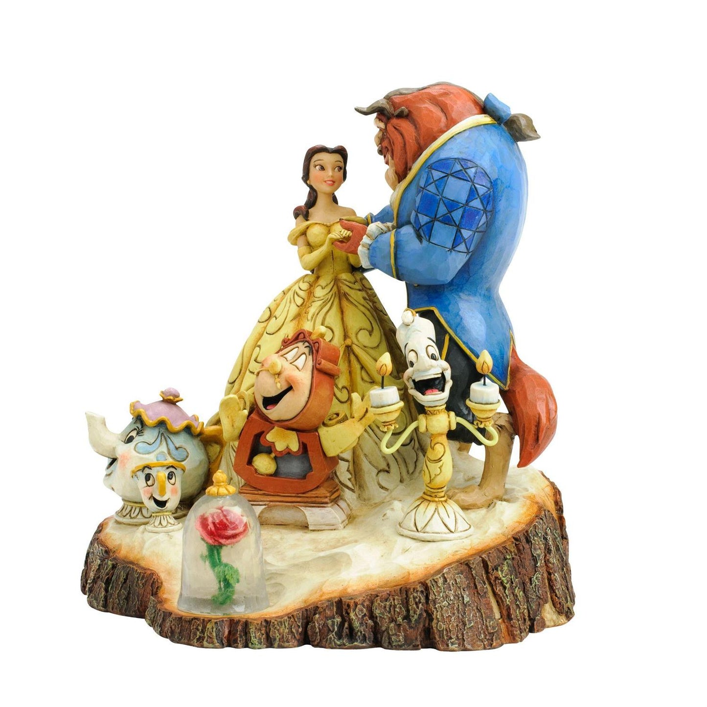 Disney Traditions by Jim Shore - Beauty and the Beast Carved by Heart