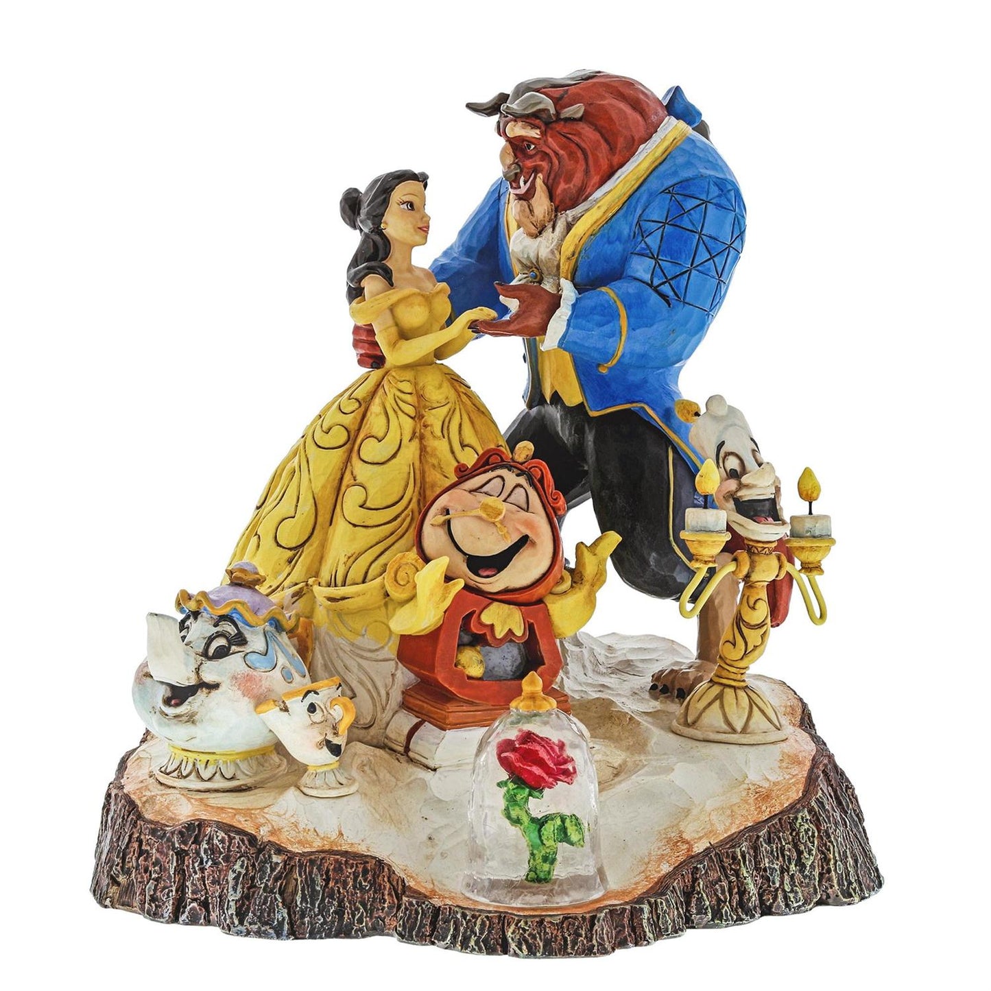 Disney Traditions by Jim Shore - Beauty and the Beast Carved by Heart