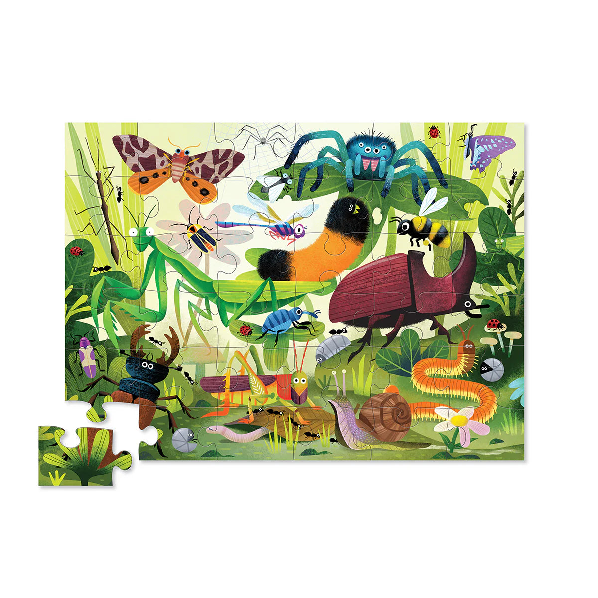 Crocodile Creek Backyard Bugs 36pc Floor Puzzle