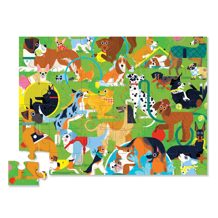 Crocodile Creek Playful Pups 36pc Floor Puzzle - Giftware Canada Collectibles and Decor