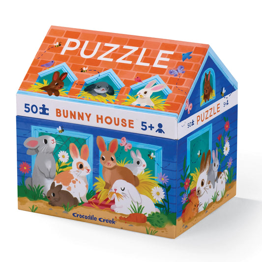 Crocodile Creek 50 Piece Bunny House Puzzle