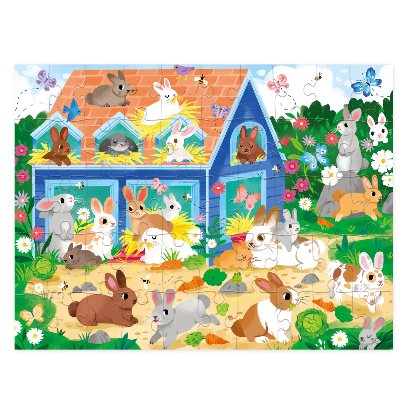 Crocodile Creek 50 Piece Bunny House Puzzle