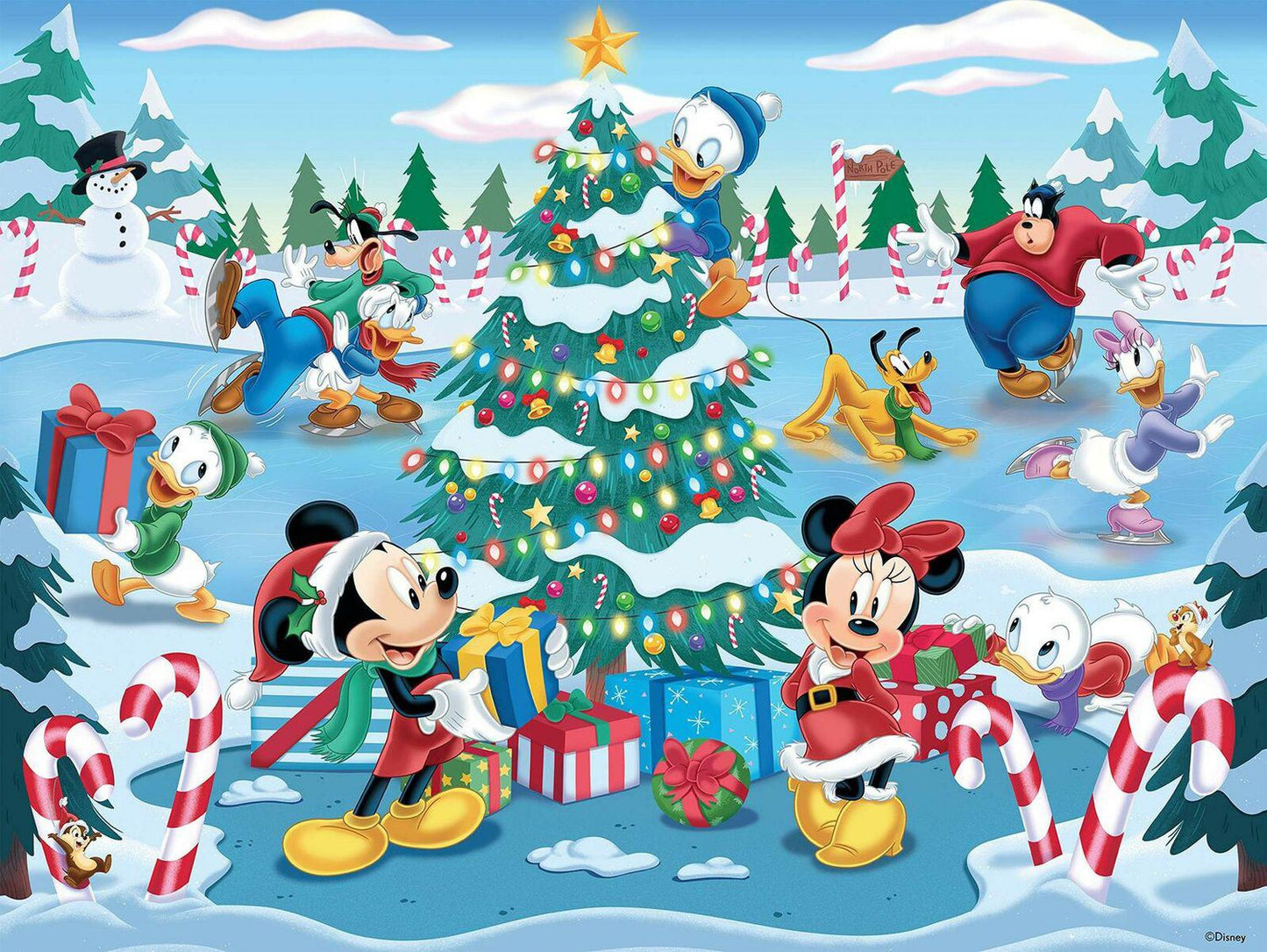 Ceaco Mickey and Friends Together Time Christmas Puzzle - Giftware Canada Collectibles and Decor