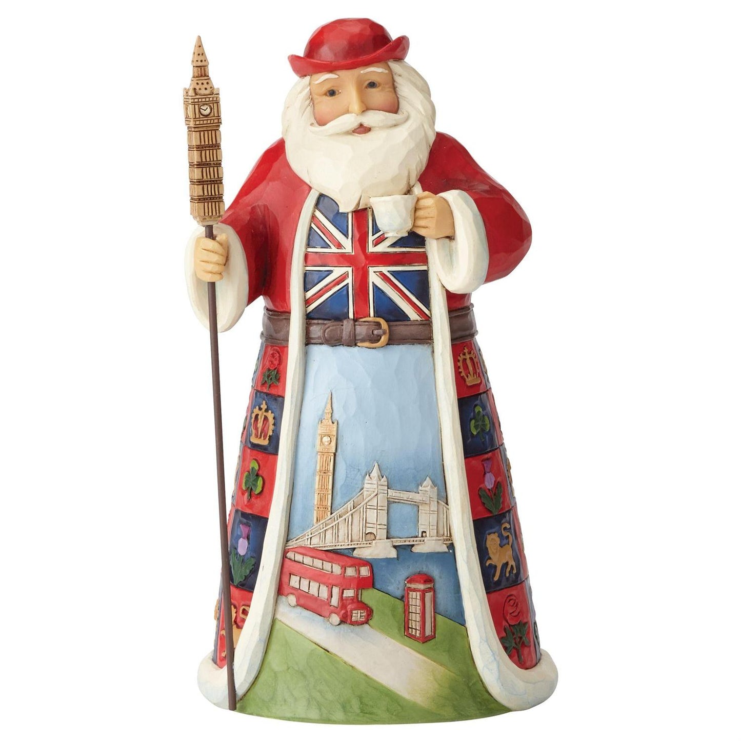 Jim Shore Heartwood Creek - British Santa Figurine