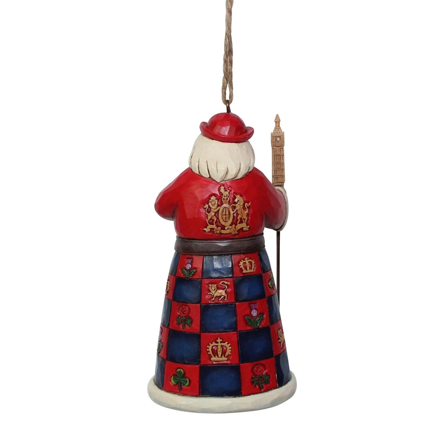 Jim Shore Heartwood Creek - British Santa Ornament