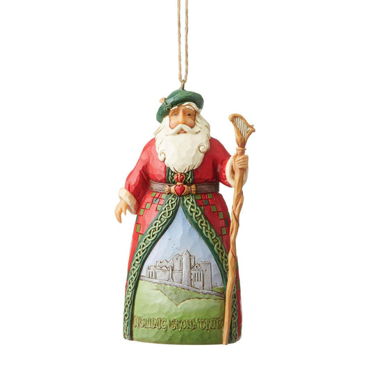 Jim Shore Heartwood Creek - Irish Santa Ornament