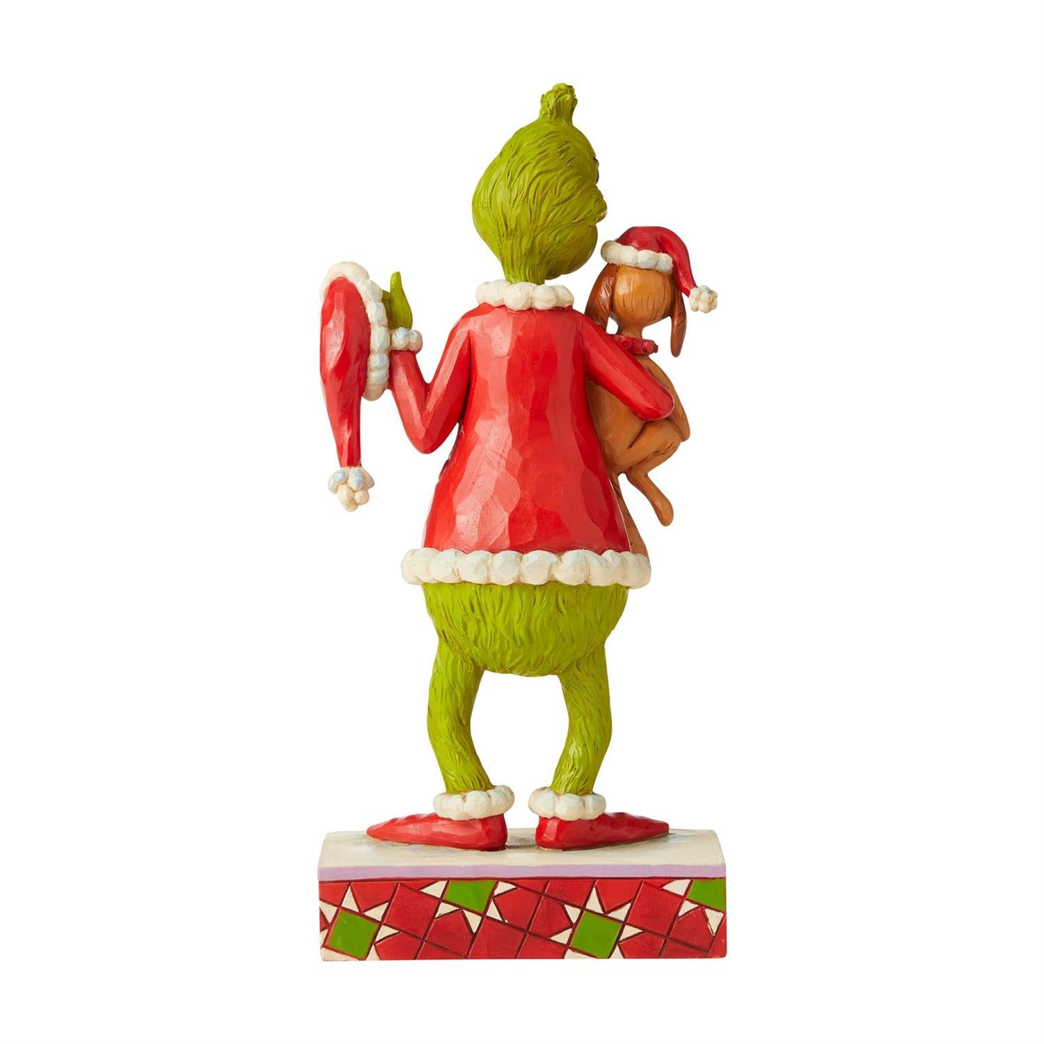 Jim Shore - Grinch Holding Max Under Arm - Giftware Canada Collectibles and Decor