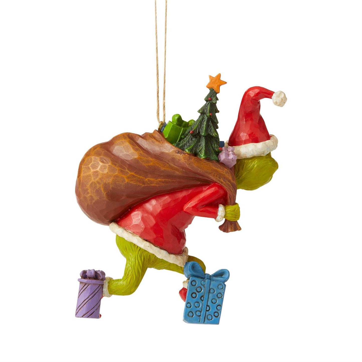 Jim Shore - Grinch Tiptoeing Christmas Tree Ornament