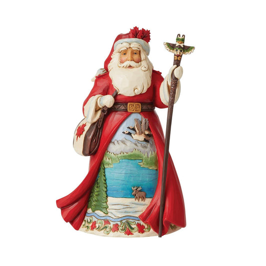 Jim Shore Heartwood Creek - Canadian Santa Figurine