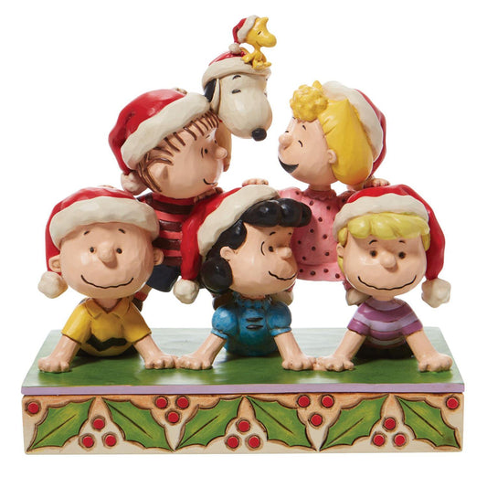 Peanuts by Jim Shore - Peanuts "Stacked with Friendship" Holiday Pyramid - Giftware Canada Collectibles and Decor