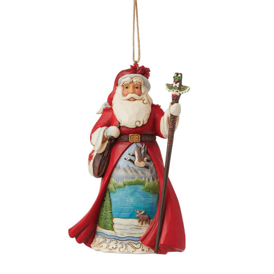 Jim Shore Heartwood Creek - Canadian Santa Ornament